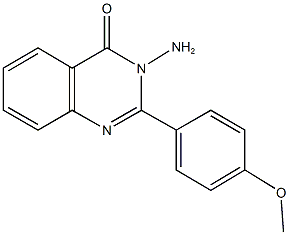 3-amino-2-(4-methoxyphenyl)-4(3H)-quinazolinone 化学構造式