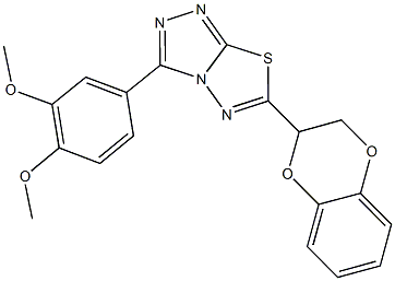 6-(2,3-dihydro-1,4-benzodioxin-2-yl)-3-(3,4-dimethoxyphenyl)[1,2,4]triazolo[3,4-b][1,3,4]thiadiazole