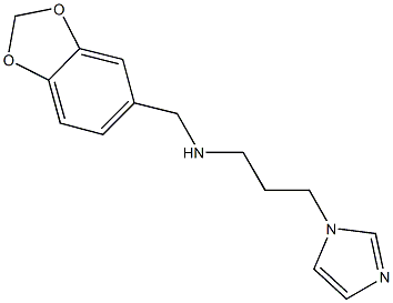  N-(1,3-benzodioxol-5-ylmethyl)-N-[3-(1H-imidazol-1-yl)propyl]amine