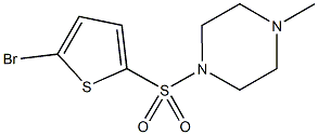 1-[(5-bromo-2-thienyl)sulfonyl]-4-methylpiperazine Struktur