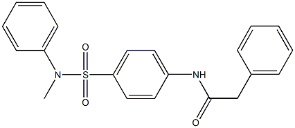  N-{4-[(methylanilino)sulfonyl]phenyl}-2-phenylacetamide