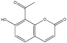 8-acetyl-7-hydroxy-2H-chromen-2-one Structure