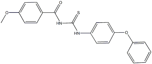 N-(4-methoxybenzoyl)-N'-(4-phenoxyphenyl)thiourea