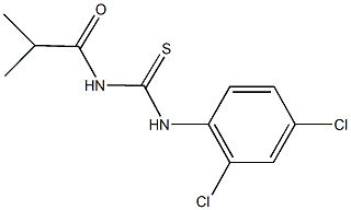 N-(2,4-dichlorophenyl)-N'-isobutyrylthiourea Structure