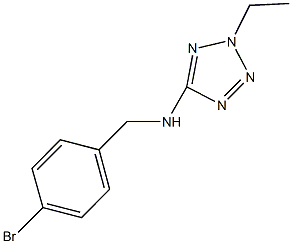 N-(4-bromobenzyl)-N-(2-ethyl-2H-tetraazol-5-yl)amine Struktur