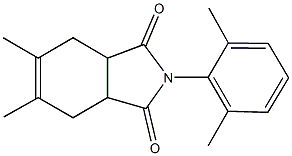 2-(2,6-dimethylphenyl)-5,6-dimethyl-3a,4,7,7a-tetrahydro-1H-isoindole-1,3(2H)-dione Structure