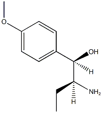2-amino-1-(4-methoxyphenyl)-1-butanol Struktur