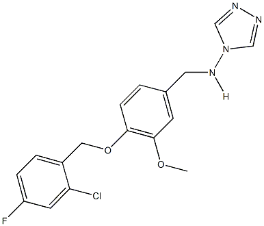 N-{4-[(2-chloro-4-fluorobenzyl)oxy]-3-methoxybenzyl}-N-(4H-1,2,4-triazol-4-yl)amine