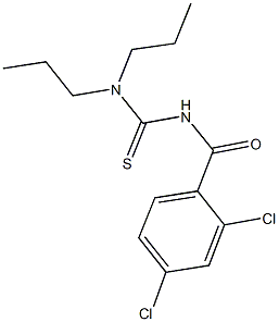 N'-(2,4-dichlorobenzoyl)-N,N-dipropylthiourea Struktur