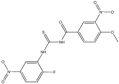 N-{2-fluoro-5-nitrophenyl}-N'-{3-nitro-4-methoxybenzoyl}thiourea