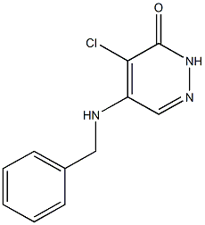 5-(benzylamino)-4-chloro-3(2H)-pyridazinone,,结构式