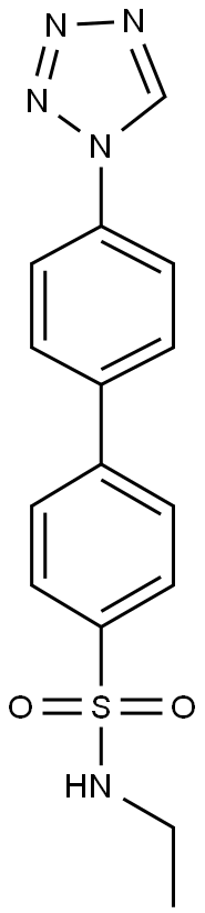 N-ethyl-4'-(1H-tetraazol-1-yl)[1,1'-biphenyl]-4-sulfonamide Struktur