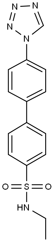 N-ethyl-4'-(1H-tetraazol-1-yl)[1,1'-biphenyl]-4-sulfonamide Structure