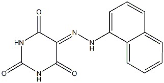 2,4,5,6(1H,3H)-pyrimidinetetrone 5-(1-naphthylhydrazone) Structure