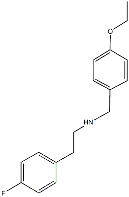 N-(4-ethoxybenzyl)-2-(4-fluorophenyl)ethanamine Struktur