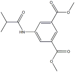 dimethyl 5-(isobutyrylamino)isophthalate 化学構造式