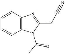 (1-acetyl-1H-benzimidazol-2-yl)acetonitrile Structure