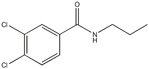 3,4-dichloro-N-propylbenzamide Structure