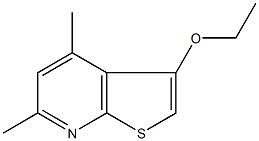 3-ethoxy-4,6-dimethylthieno[2,3-b]pyridine,,结构式