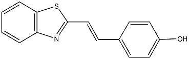 4-[2-(1,3-benzothiazol-2-yl)vinyl]phenol Structure