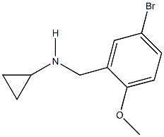 N-(5-bromo-2-methoxybenzyl)-N-cyclopropylamine,,结构式