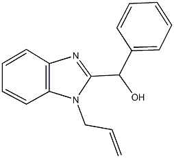 (1-allyl-1H-benzimidazol-2-yl)(phenyl)methanol,,结构式