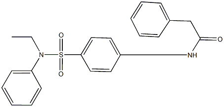 N-{4-[(ethylanilino)sulfonyl]phenyl}-2-phenylacetamide Structure