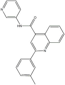 2-(3-methylphenyl)-N-(3-pyridinyl)-4-quinolinecarboxamide|