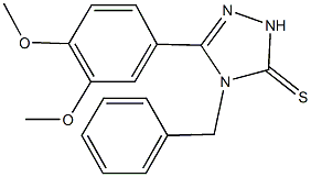 4-benzyl-5-(3,4-dimethoxyphenyl)-2,4-dihydro-3H-1,2,4-triazole-3-thione Structure