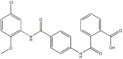  2-({4-[(5-chloro-2-methoxyanilino)carbonyl]anilino}carbonyl)benzoic acid