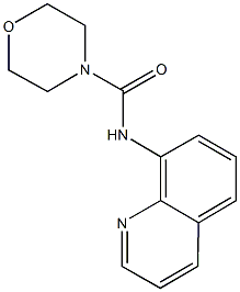 N-(8-quinolinyl)-4-morpholinecarboxamide Struktur