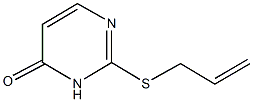 2-(allylsulfanyl)-4(3H)-pyrimidinone,,结构式