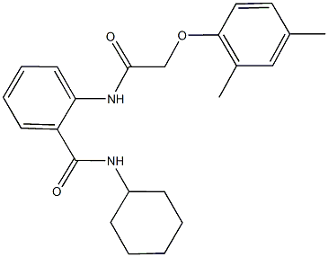 N-cyclohexyl-2-{[(2,4-dimethylphenoxy)acetyl]amino}benzamide