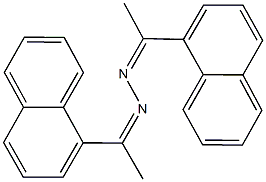 1-(1-naphthyl)ethanone [1-(1-naphthyl)ethylidene]hydrazone Struktur