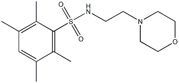 2,3,5,6-tetramethyl-N-[2-(4-morpholinyl)ethyl]benzenesulfonamide Struktur