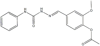 4-[2-(anilinocarbonyl)carbohydrazonoyl]-2-methoxyphenyl acetate