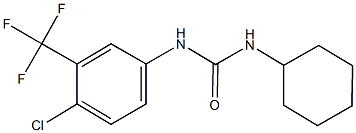 N-[4-chloro-3-(trifluoromethyl)phenyl]-N'-cyclohexylurea Structure