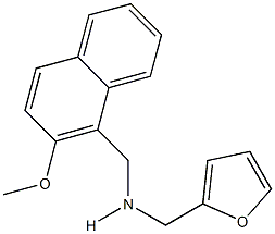 N-(2-furylmethyl)-N-[(2-methoxy-1-naphthyl)methyl]amine Structure