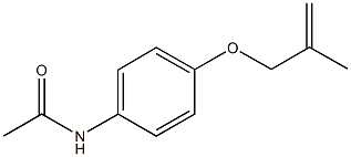 N-{4-[(2-methyl-2-propenyl)oxy]phenyl}acetamide Structure