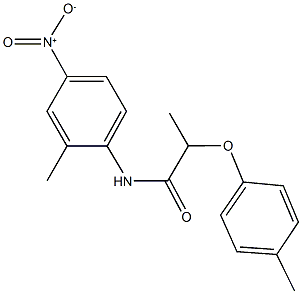 N-{4-nitro-2-methylphenyl}-2-(4-methylphenoxy)propanamide