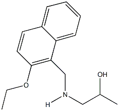 1-{[(2-ethoxy-1-naphthyl)methyl]amino}-2-propanol Structure