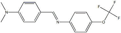 N-[4-(dimethylamino)benzylidene]-N-[4-(trifluoromethoxy)phenyl]amine Structure