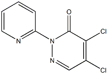 4,5-dichloro-2-(2-pyridinyl)-3(2H)-pyridazinone 化学構造式