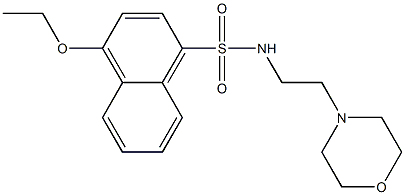  4-ethoxy-N-[2-(4-morpholinyl)ethyl]-1-naphthalenesulfonamide