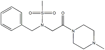  N-benzyl-N-[2-(4-methyl-1-piperazinyl)-2-oxoethyl]methanesulfonamide