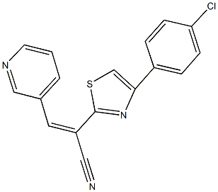 2-[4-(4-chlorophenyl)-1,3-thiazol-2-yl]-3-(3-pyridinyl)acrylonitrile|