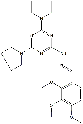 2,3,4-trimethoxybenzaldehyde (4,6-dipyrrolidin-1-yl-1,3,5-triazin-2-yl)hydrazone