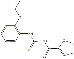 N-(2-ethoxyphenyl)-N'-(2-furoyl)thiourea Structure