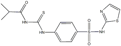 4-{[(isobutyrylamino)carbothioyl]amino}-N-(1,3-thiazol-2-yl)benzenesulfonamide|