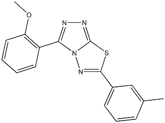 methyl 2-[6-(3-methylphenyl)[1,2,4]triazolo[3,4-b][1,3,4]thiadiazol-3-yl]phenyl ether